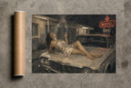 Slip and the Motel Sign, print and shipping tube