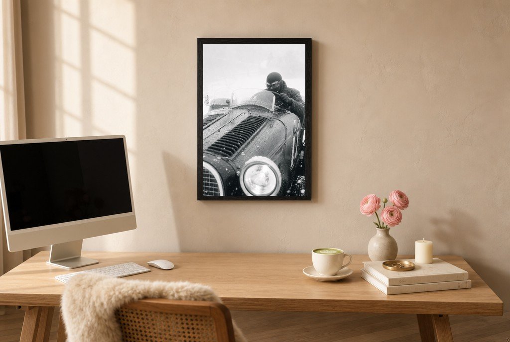 Snow Behind the Wheel, styled room
