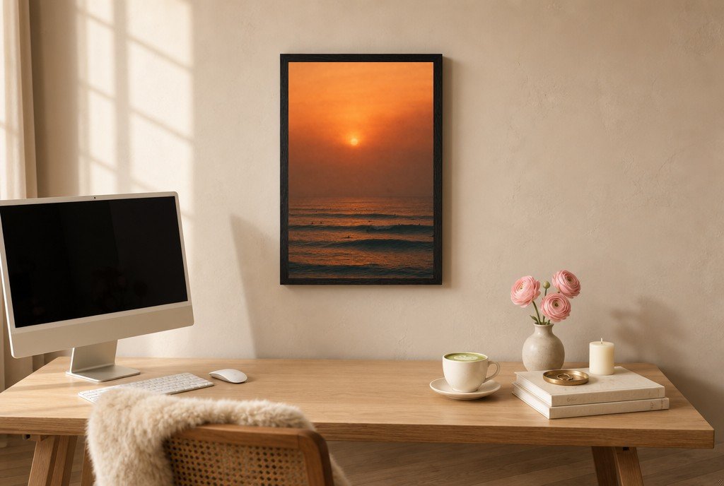 Burnt Orange Lineup, styled room