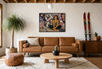 Lava Lamp Hours, above mid-century console