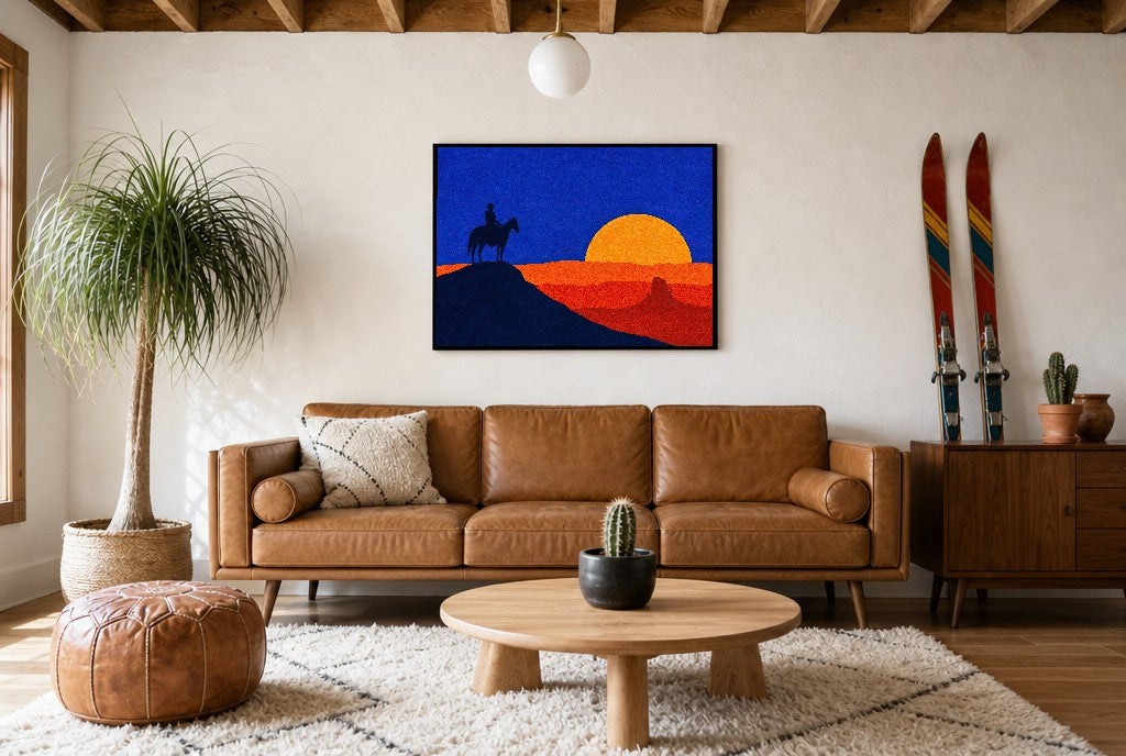 Last One on the Ridge, above mid-century console