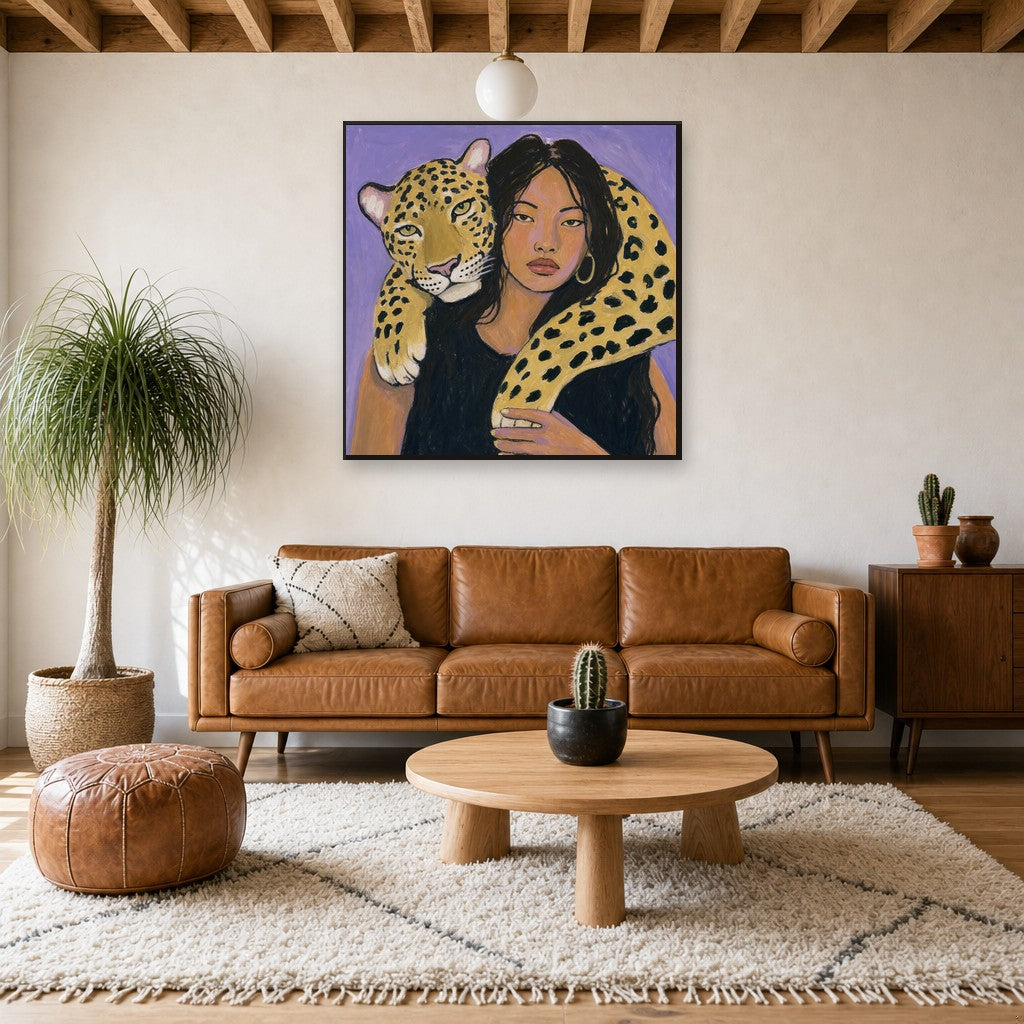 Panther, Personal, above mid-century console