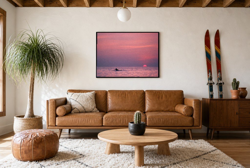 Swim at Sundown, styled room