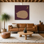 The Cat Knows, above mid-century console