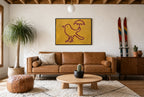Line Bird, Umbrella, above mid-century console