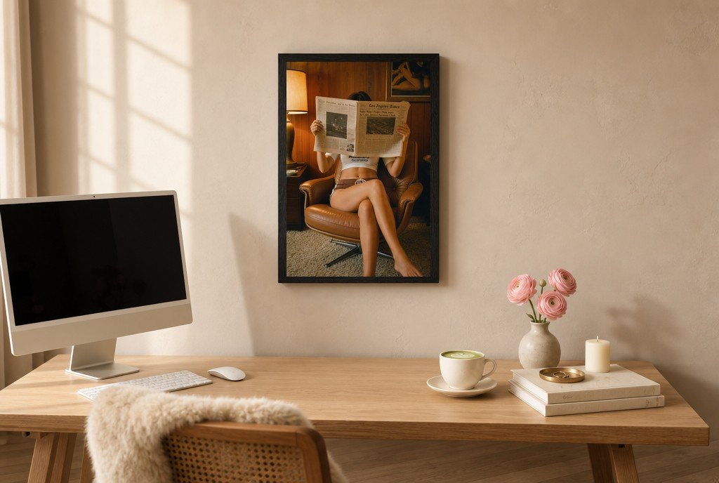 Front Page, Bare Feet, styled room