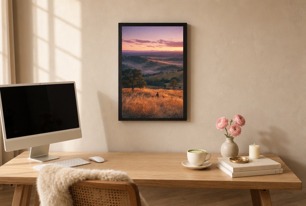 Sunrise in the Tall Grass, styled room