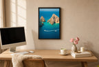 Cliffs in Gold Light, styled room