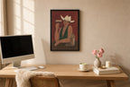 One More Espresso, above mid-century console