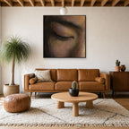 Just Resting My Eyes, above mid-century console