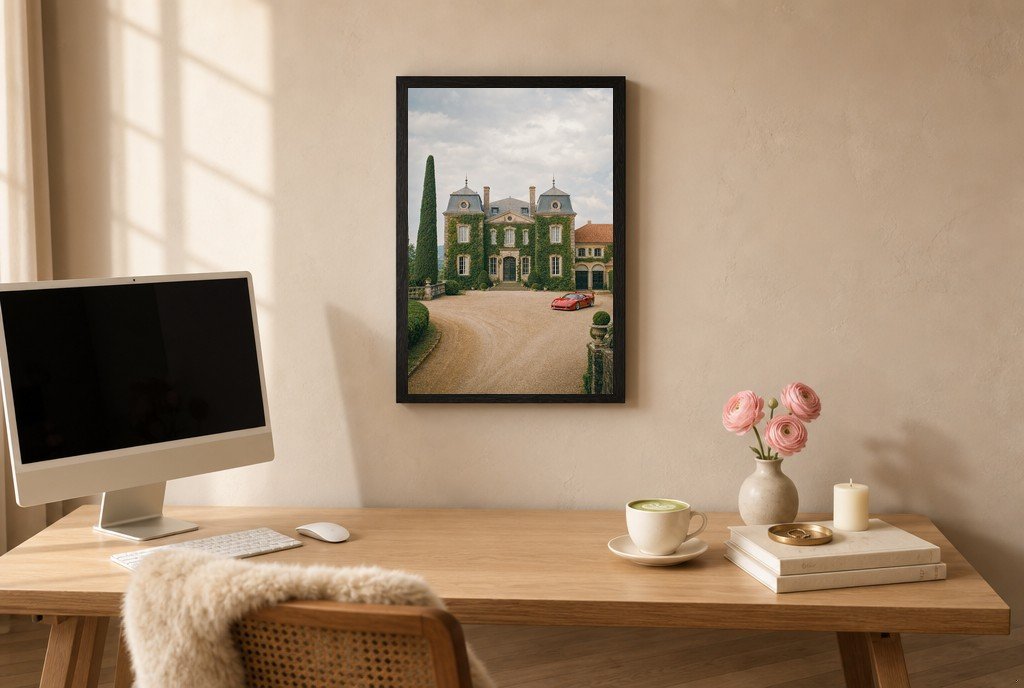 Red Car, Stone Chateau, styled room