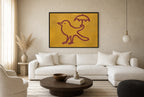 Line Bird, Umbrella, floor-leaning in living room