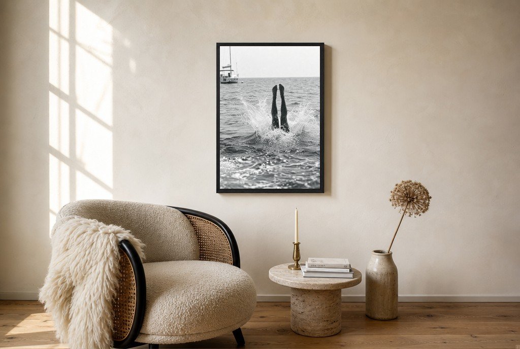 Off the Boat, living room