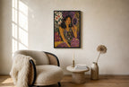Still Gorgeous, Obviously, floor-leaning in living room