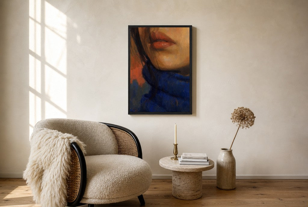 Turtleneck Weather, floor-leaning in living room