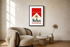 Reds, floor-leaning in living room
