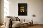 Amber Window, Cat, floor-leaning in living room
