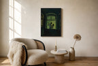Green Night, Dancers, floor-leaning in living room