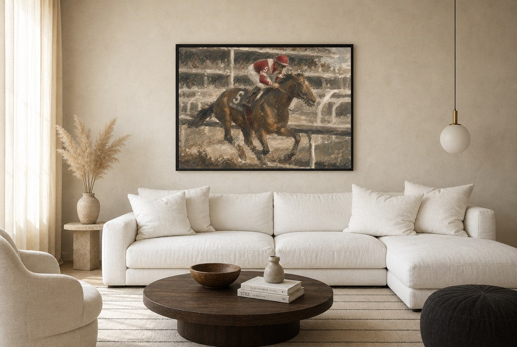 Into the Turn, floor-leaning in living room