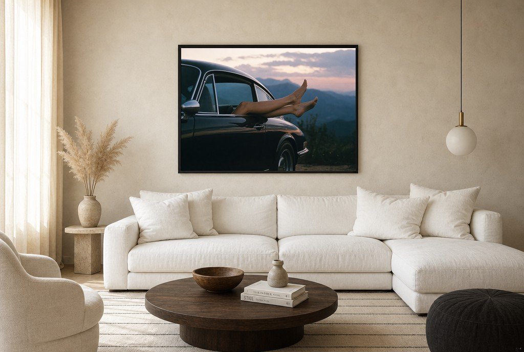 Legs Out, Top Down, living room