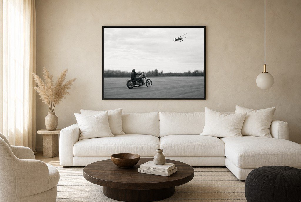 Biplane and Chrome, living room