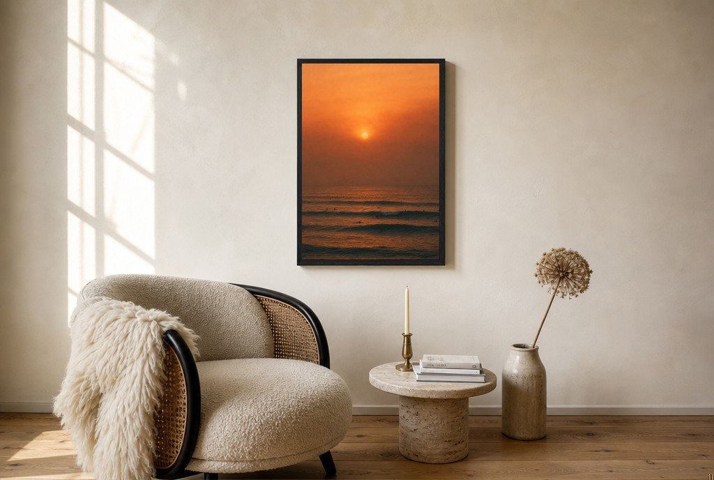 Burnt Orange Lineup, living room