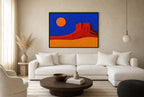Red Mesa, Low Sun, floor-leaning in living room