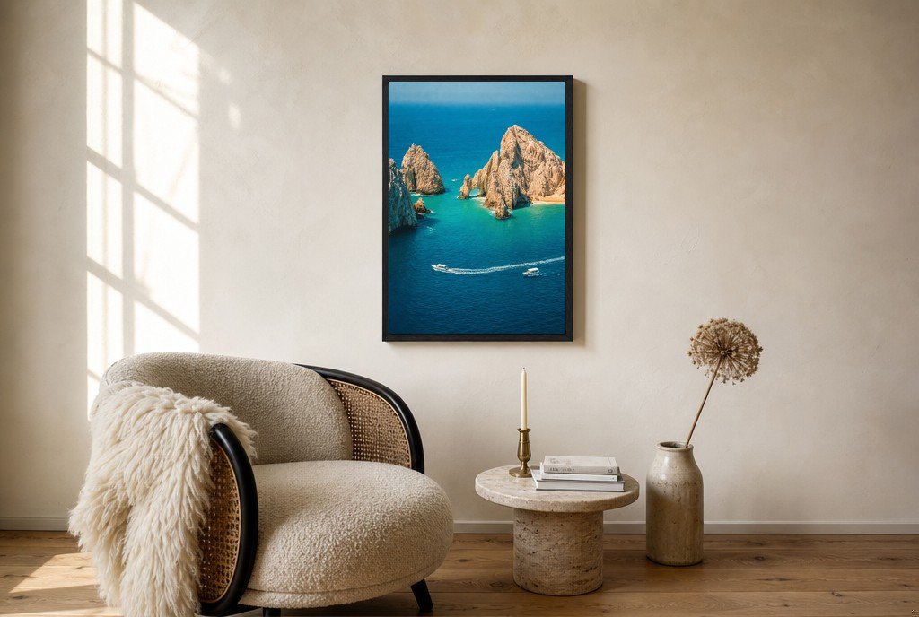 Cliffs in Gold Light, living room