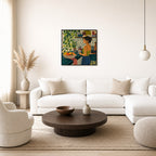 Coffee Before Words, floor-leaning in living room
