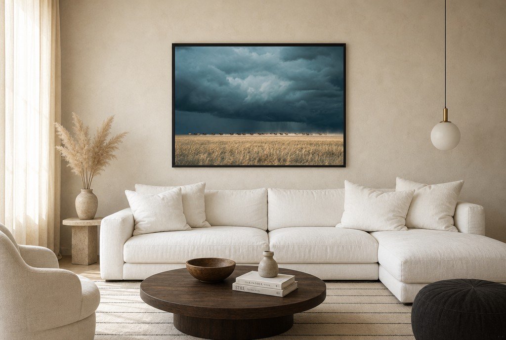 Before the Squall, living room