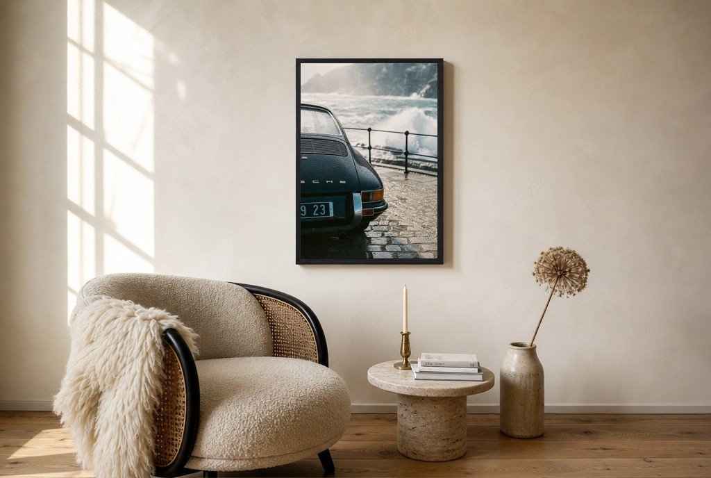 Porsche, Parked in the Spray, living room