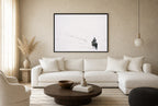 Rider in the Whiteout, living room