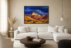 Bad Land, Worse Sky, floor-leaning in living room