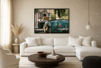 Leaving in Silk, living room