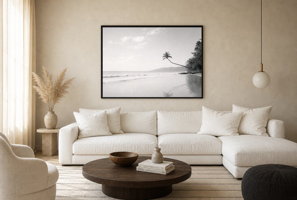 The Leaning Palm, living room