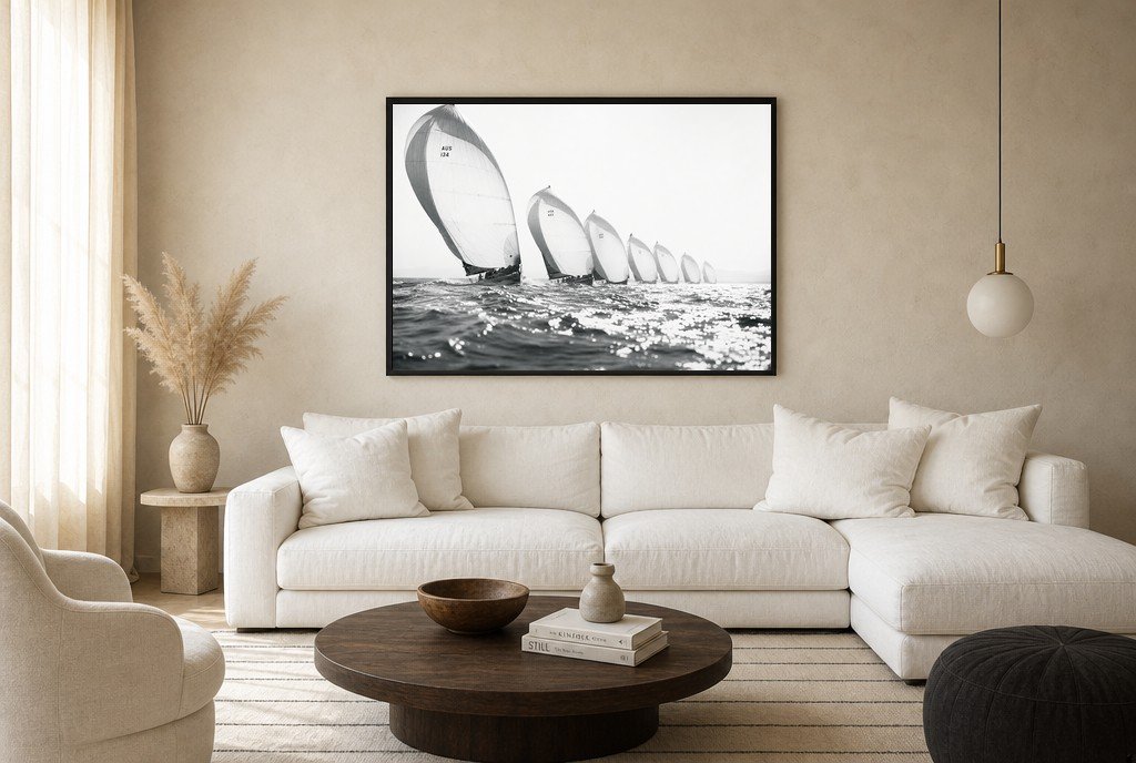 Spinnakers in Line, living room