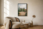 Red Car, Stone Chateau, living room