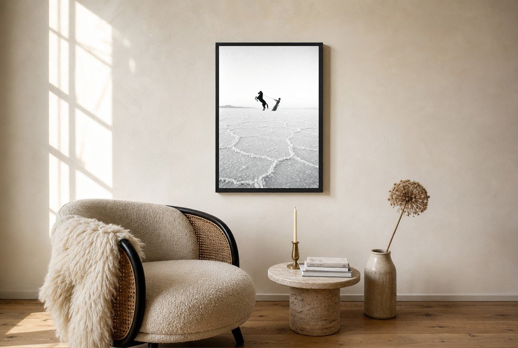 Horse on the Salt Flats, living room