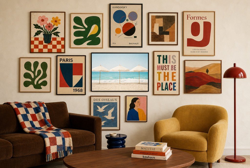 Three Shades of Shade, gallery wall