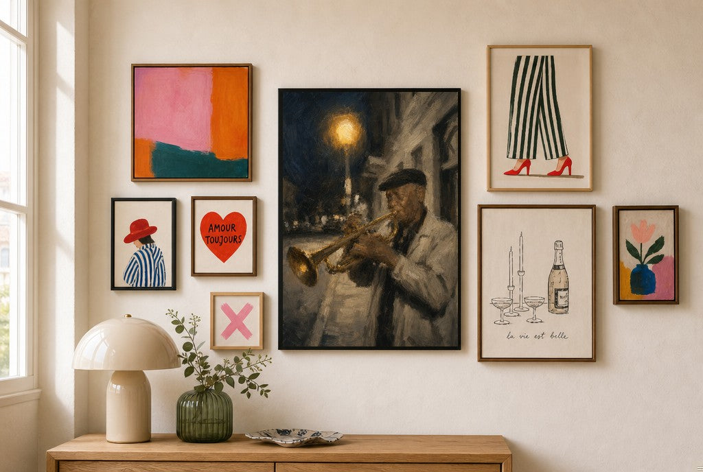 Three in the Morning, in gallery wall