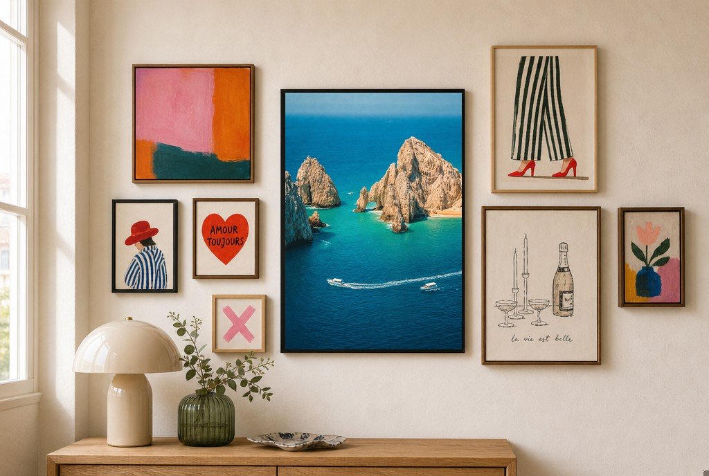 Cliffs in Gold Light, gallery wall