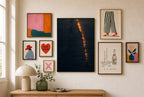 Gold on Dark Water, gallery wall