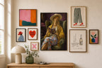 A Good Chair, a Better Book, in gallery wall