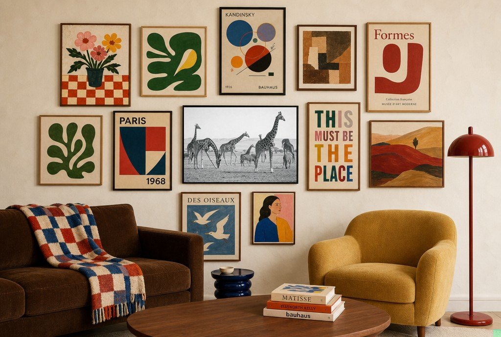 The Tall and the Striped, gallery wall