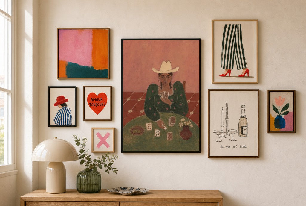 The House Always, in gallery wall