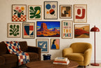 Buttes at First Light, in gallery wall