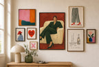 Forest Suit on Brick, in gallery wall