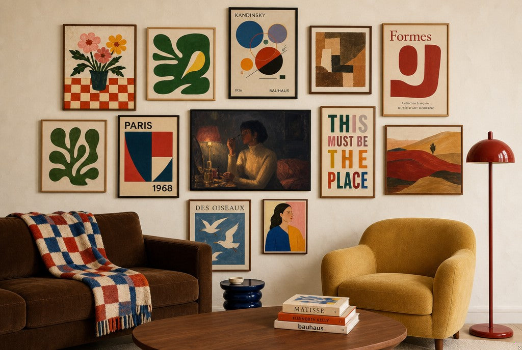 By Lamplight, in gallery wall