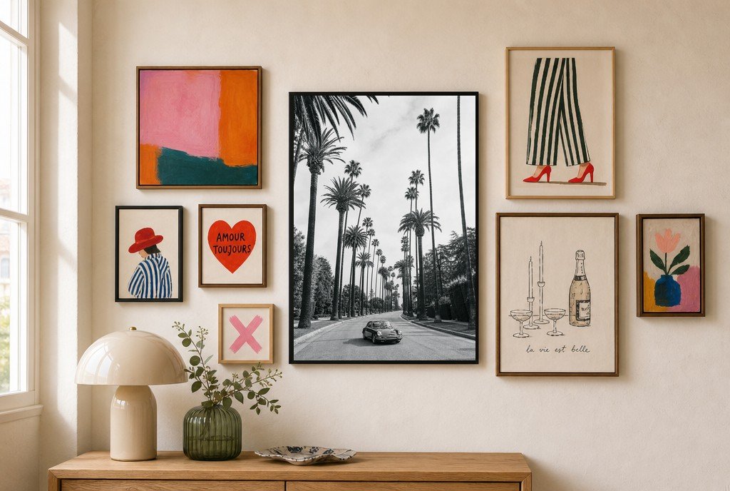 Beverly Palms, gallery wall