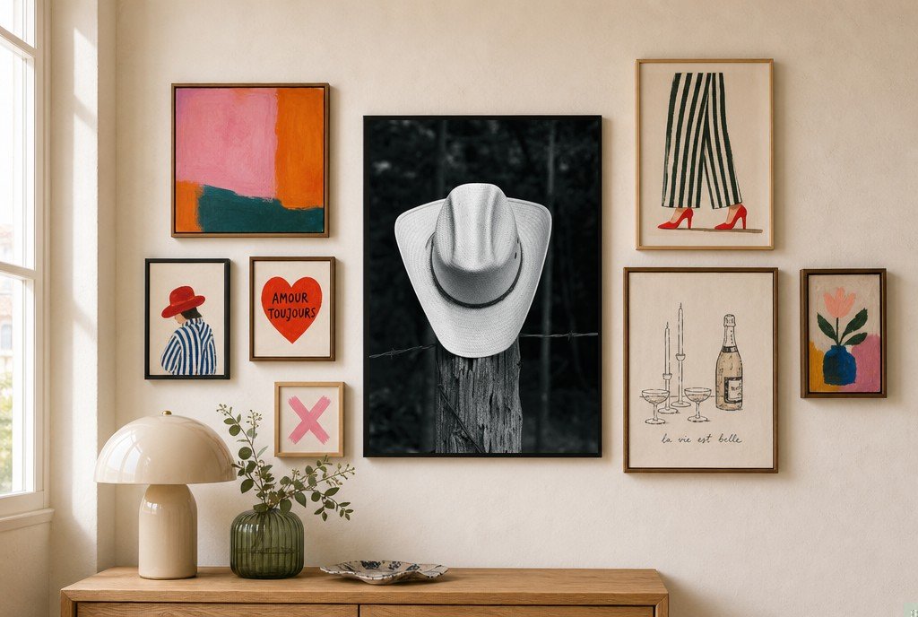 Hat on a Fencepost, gallery wall